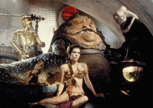 Of course, Leia has to be a skimpy bikini at some point...